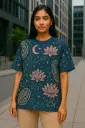 Blue Drip Oversized Tee