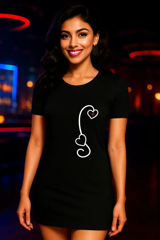 Thread of Hearts Tee Dress